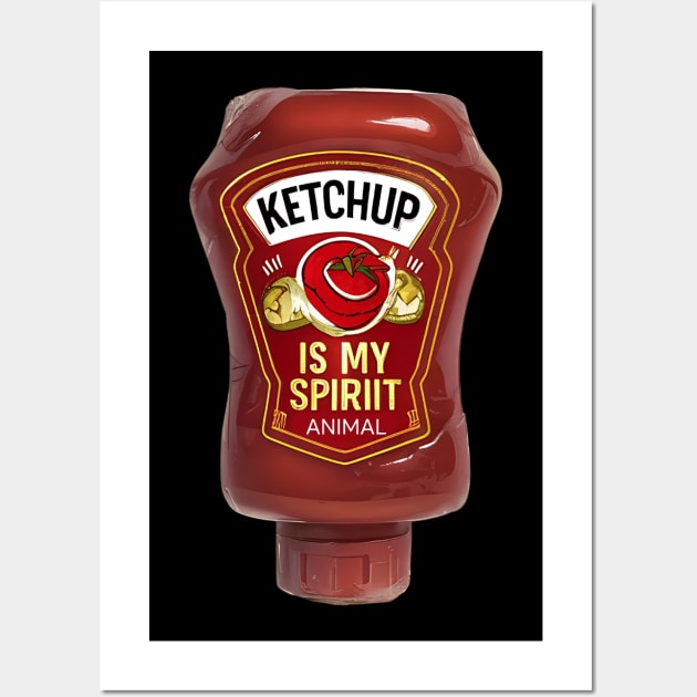 Ketchup My Spirit Animal Wall Art by NomiCrafts